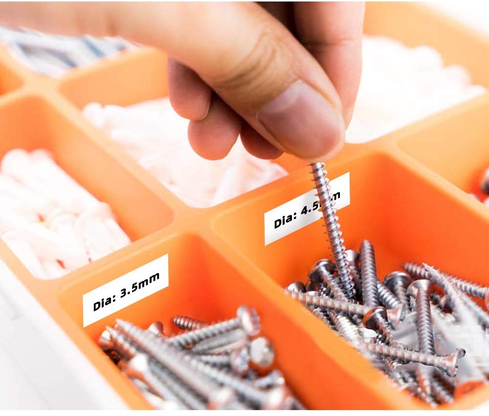 5X Compatible for Brady M21-750-595-WT 3/4'' Vinyl Label Cartridge Black/White