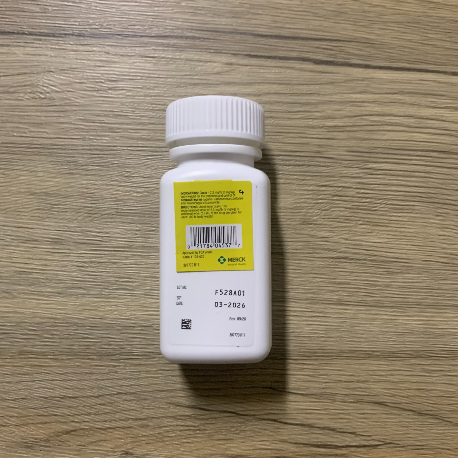 Safe-Guard Goat Dewormer 125 mL Fenbendazole by Merck