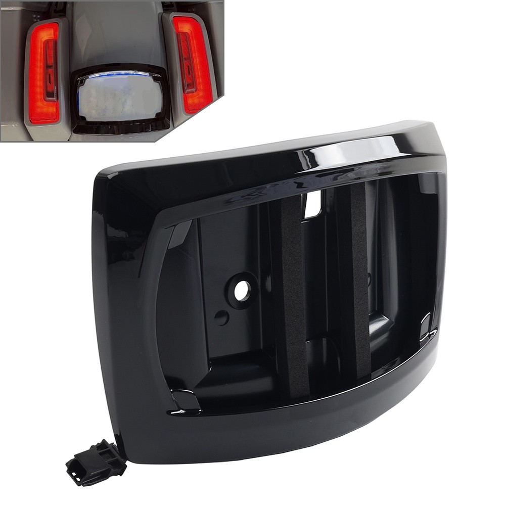 Curved License Plate Frame W/Light Fit Harley Touring Street Road Glide 2023-25