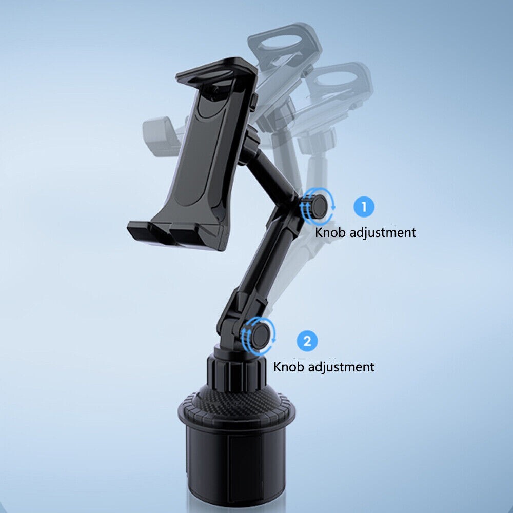 Universal Car Mount Car Cup Holder Phone Stand For 4.7-12.9" iPhone iPad Tablet