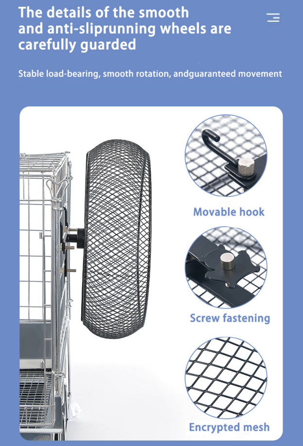 Nobelza Free Pet Running Wheel (Metal)