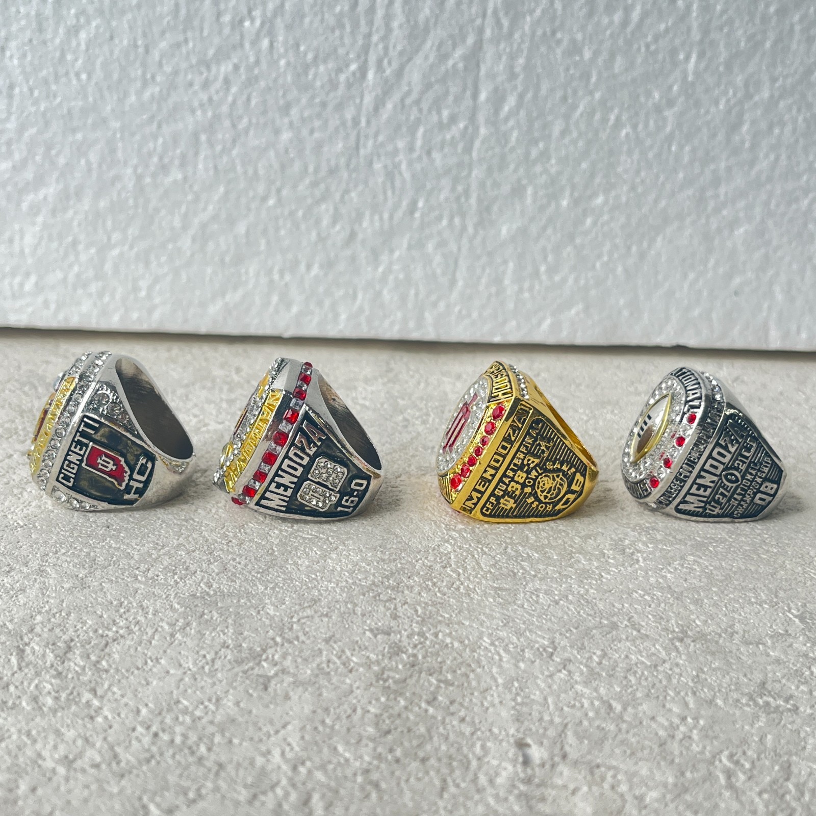 [Fan version] Indiana Football 2025 Perfect Season 4 Championship Rings NO Box