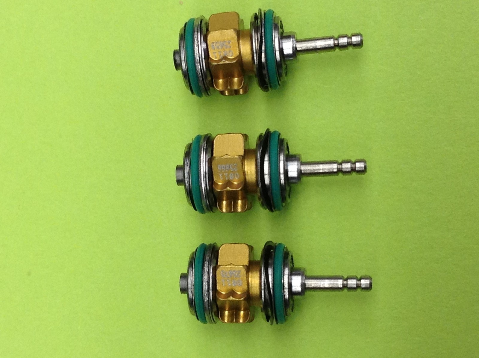 STAR DENTAL 430 TURBINE PUSH BUTTON CERAMIC LOT OF 3 "GOLD SERIES" LUBE FREE