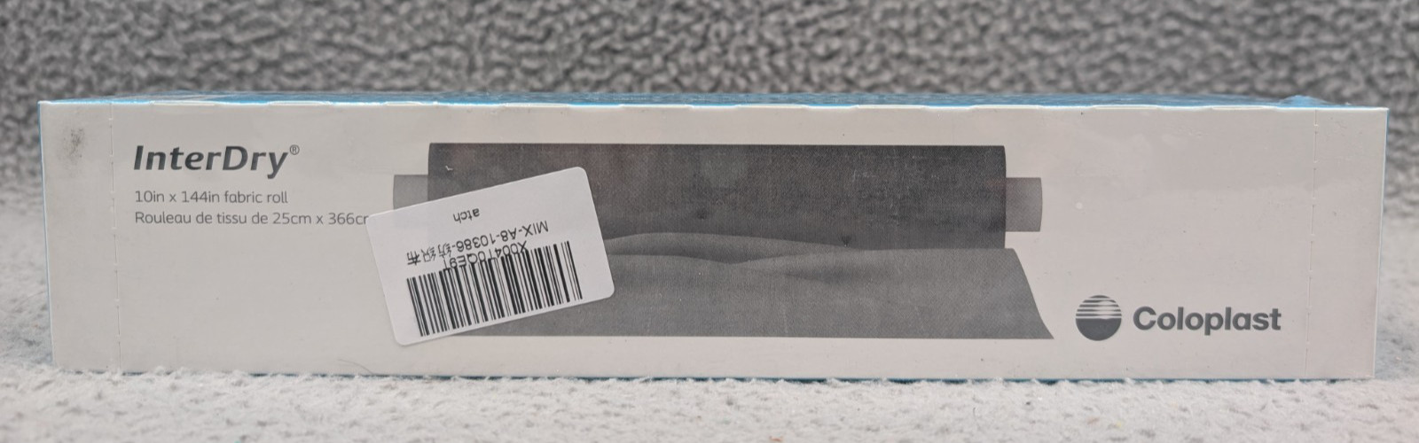 Coloplast InterDry Textile w/ Antimicrobial Silver Complex 10" X 144” Exp 4/2026