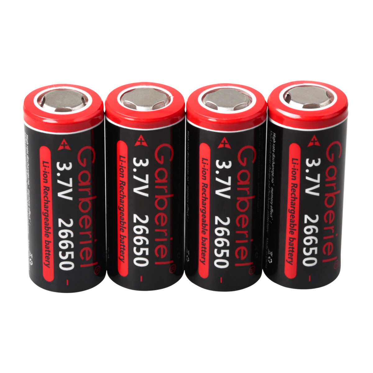 26650 Battery Flat Top Li-ion 3.7V Rechargeable Batteries for LED Flashlight Toy