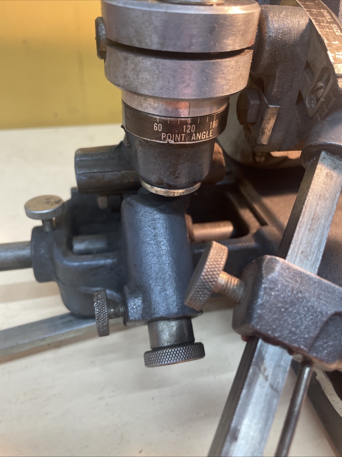 Drill Bit Sharpener Lisle 91000 Drill Grinder AO Smith 115V 1/8 To 1-1/4” 60-180