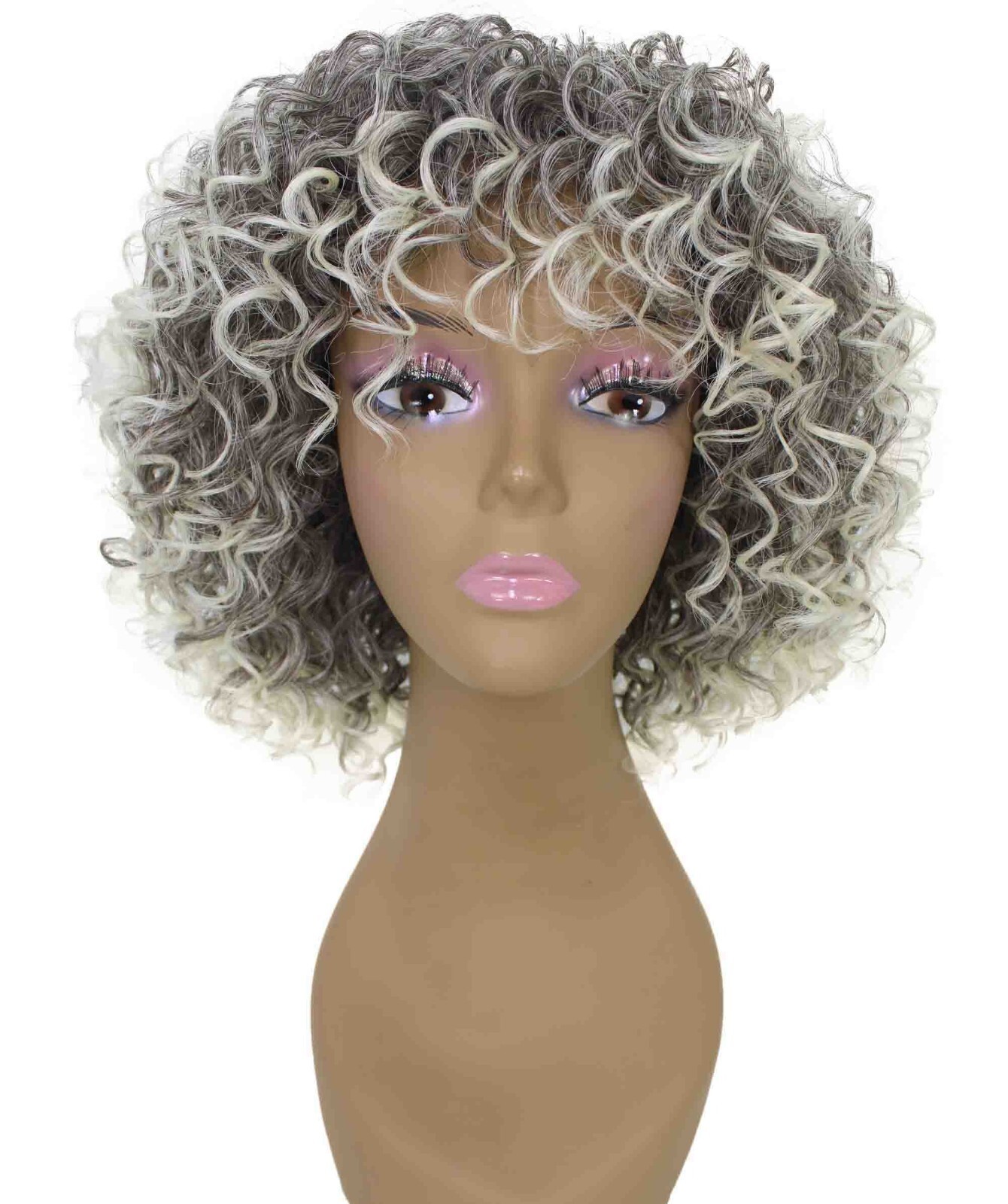 LUXLUXE Gabrielle Curly Pixie 11.5 in Long Full Wig No Lace,BF-0007