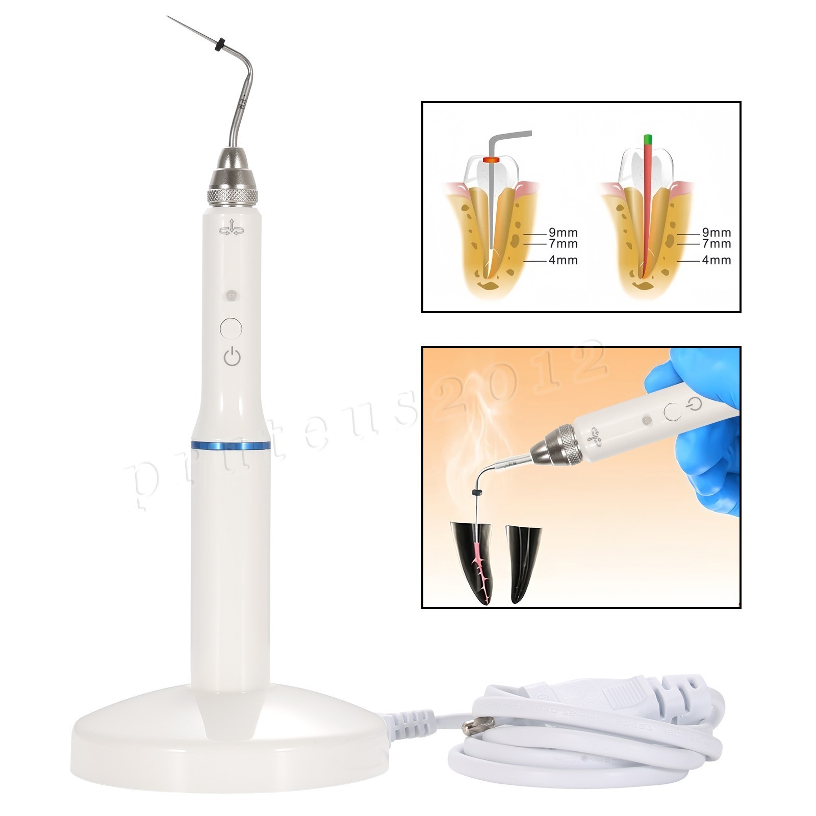Dental Gutta Percha Obturation System Wireless Endo Heated Pen+2Tips