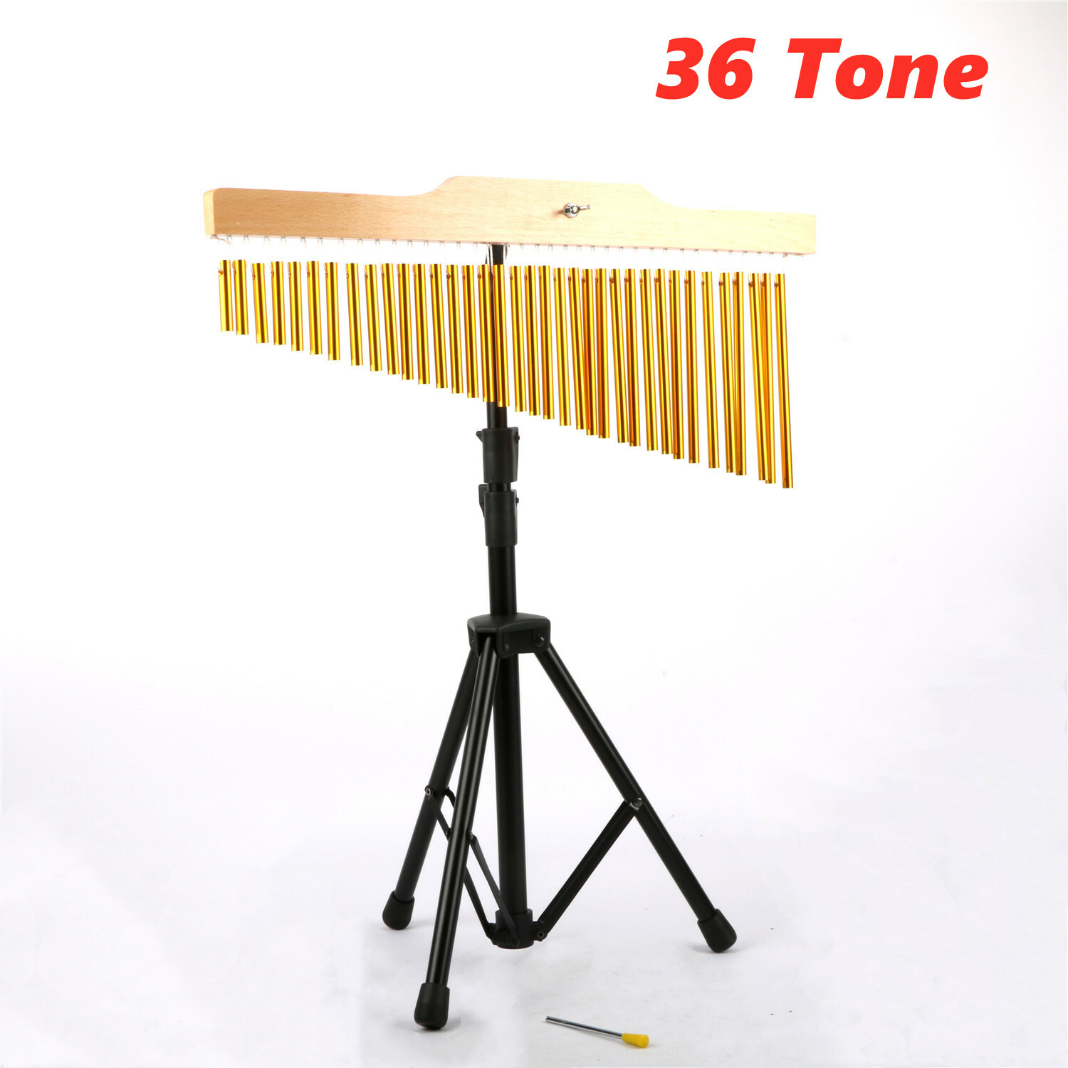 36 Notes Bar Chimes Wind Chime Musical Percussion Instrument w/Tripod Stand