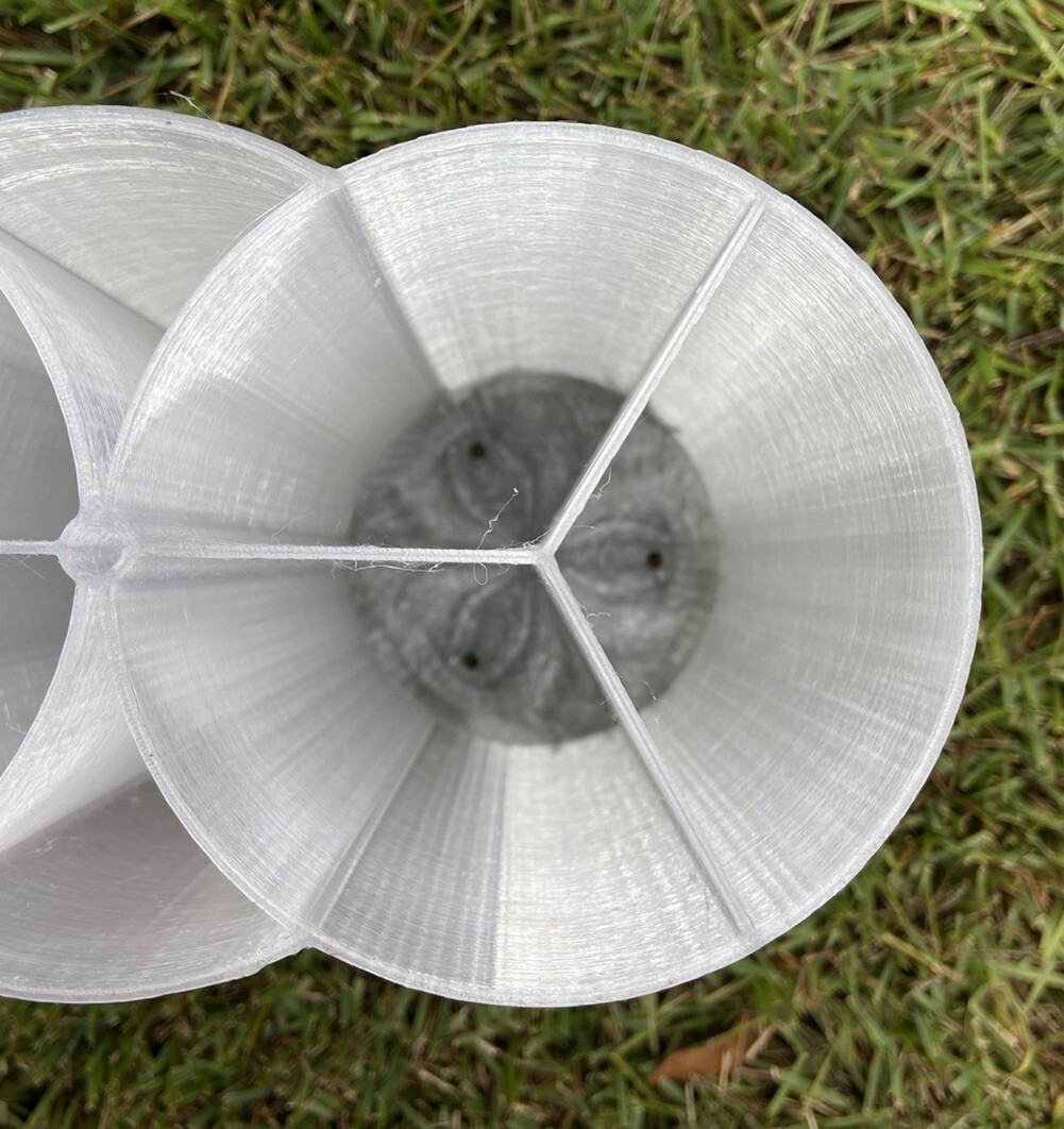 Surf Casting Plug Bag Fishing Lure Tubes Organizer Built In Divider Glow Triple