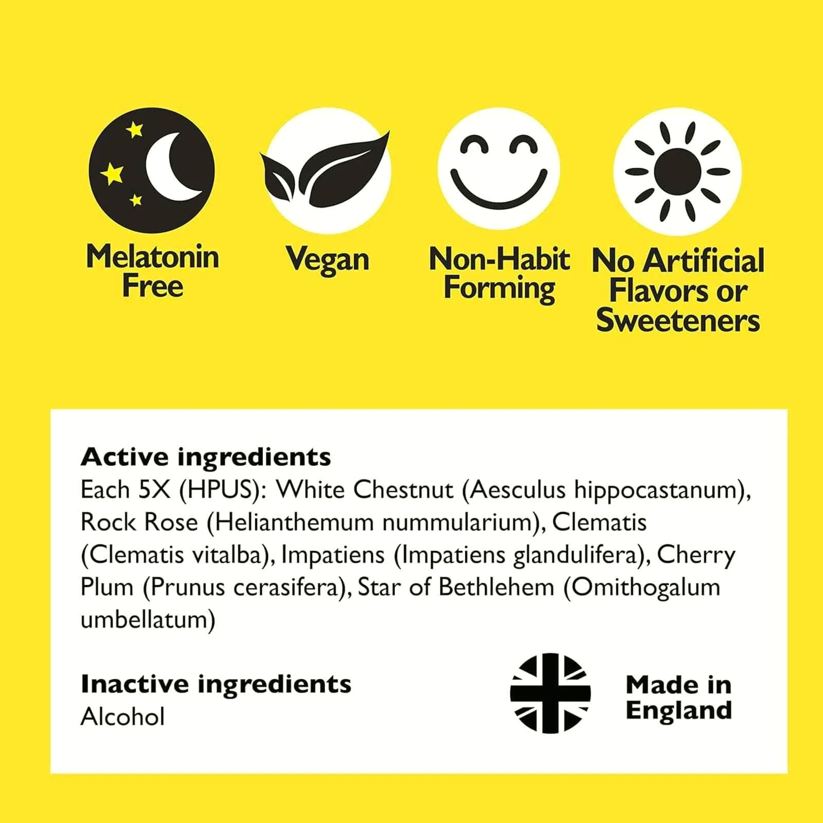 Bach RESCUE SLEEP Spray Natural Sleep Aid 0.7 fl oz 20mL PACK OF 3