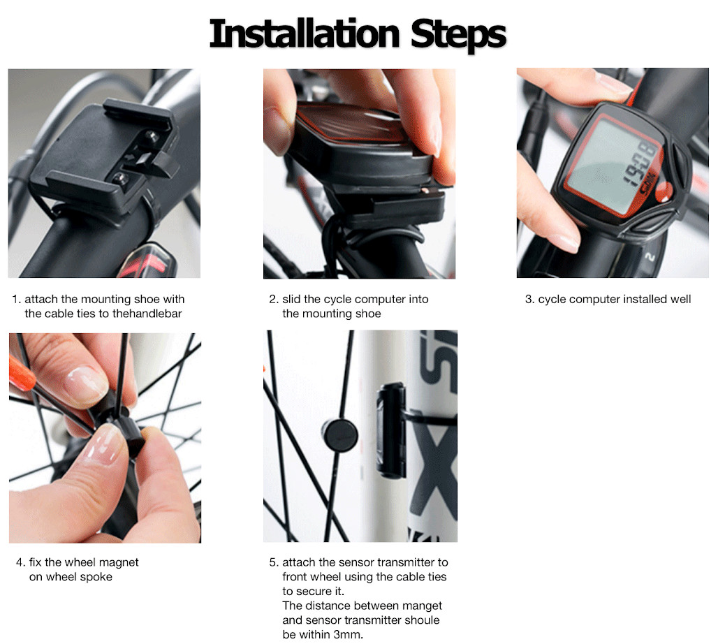Bike Bicycle SPEEDOMETER Cycle Digital Odometer Computer MPH KMH Waterproof LCD
