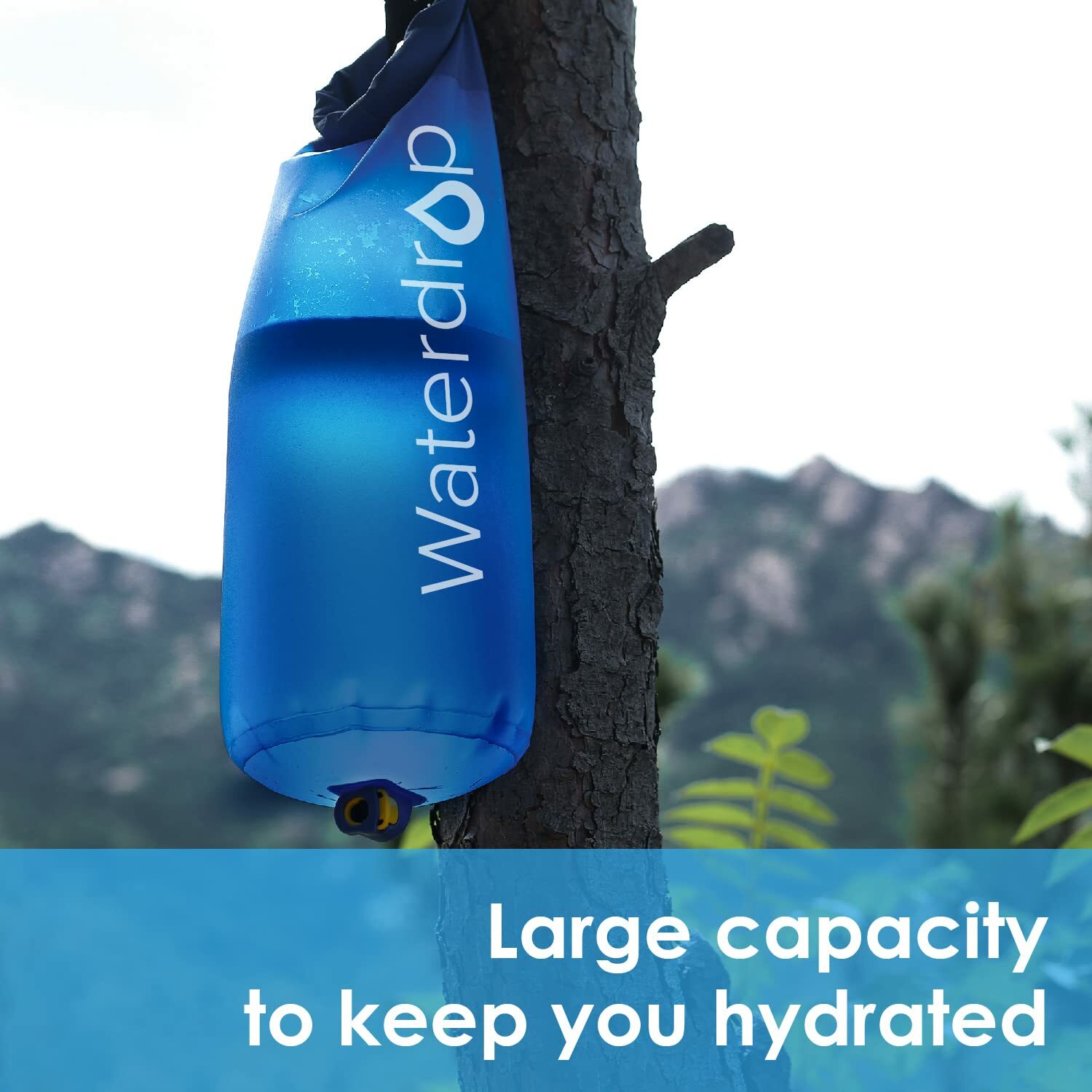 Gravity Water Bag,Portable Foldable Gravity-Fed Water Bag for Backpacking,1.5GaL