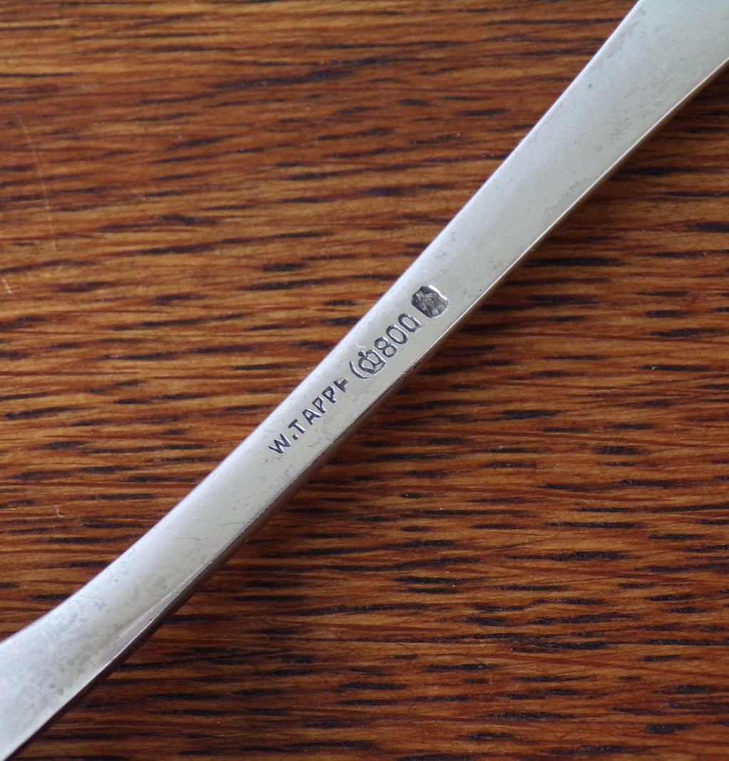 GERMAN Presentation SHOOTER FESTIVAL Award 800 Silver SERVING SPOON Rifles 54 Gr