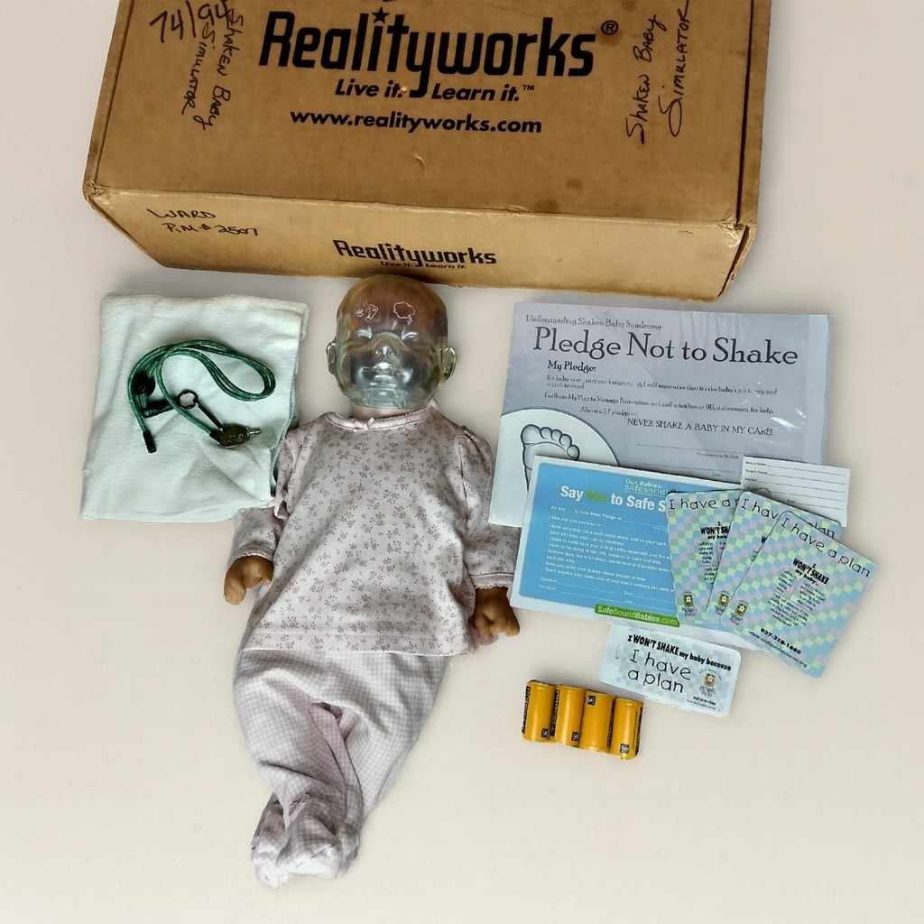 RealCare Realityworks Shaken Baby Syndrome Simulator In Box With Key And More