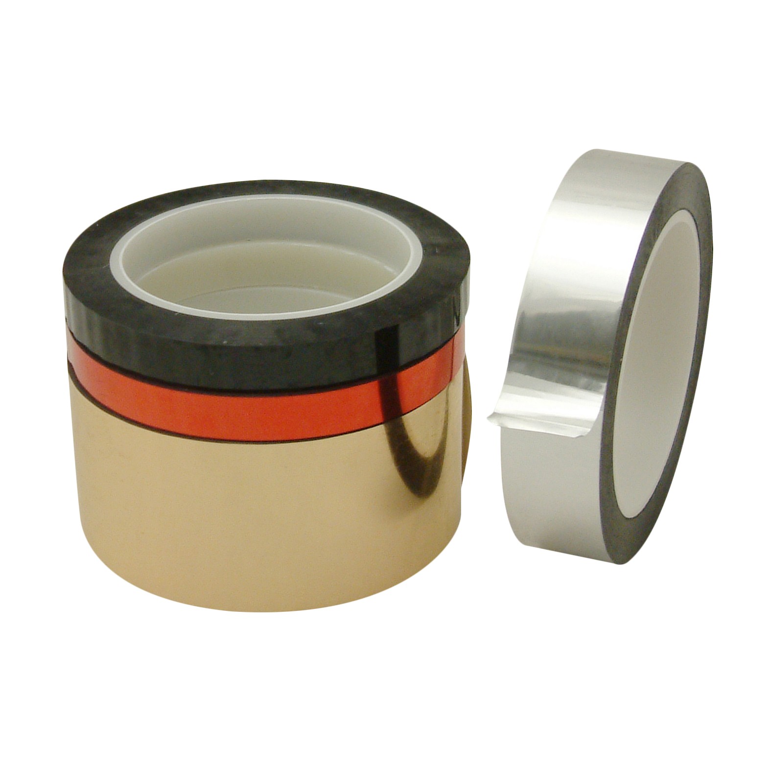 JVCC Metalized Polyester Film Tape (MPF-01): 1/2 in. x 72 yds. (Black)