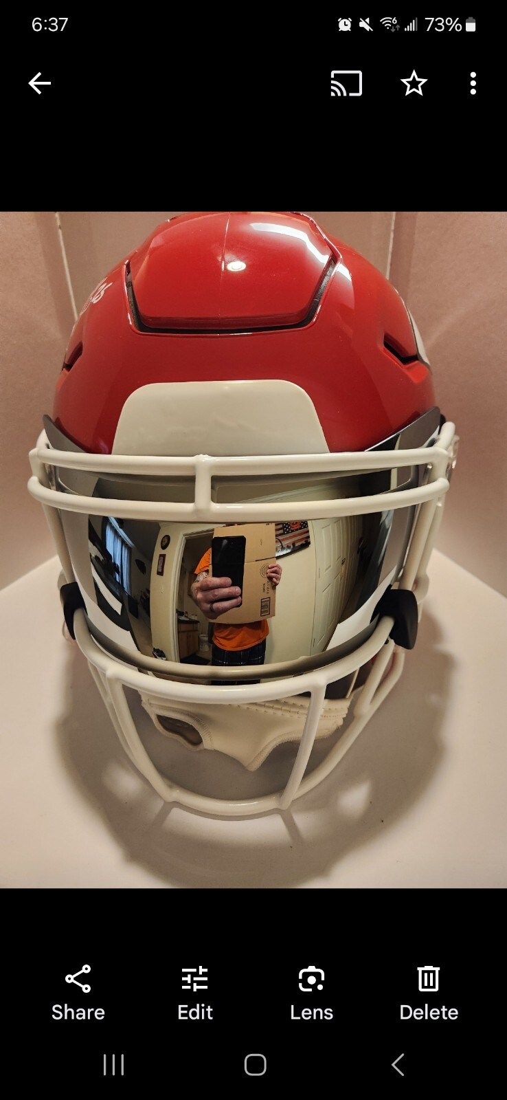 SILVER SPEED FLEX SCHUTT F7 Full Size Football Helmet Oculus Visor Eye W/Clips