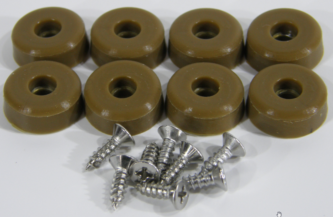 Silicone Cutting Board Rubber Bumper Feet Black Brown Clear Stainless Food Safe