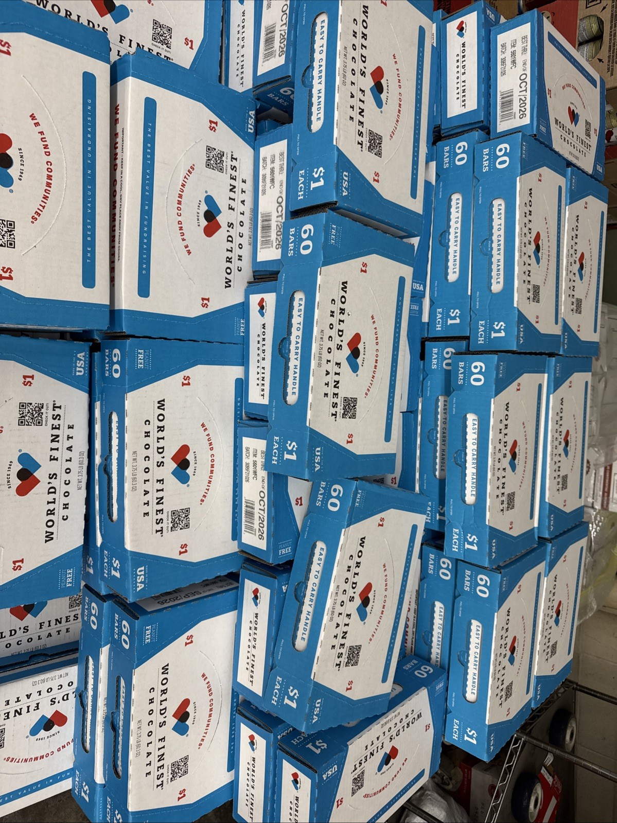 World’s Finest Chocolate 60ct Box – Fundraiser Style