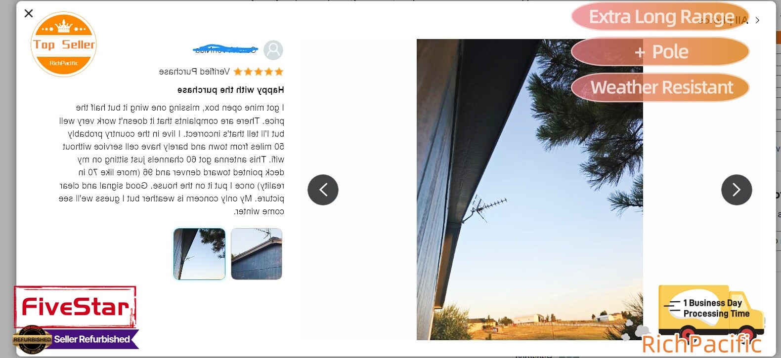 Newly upgraded VHF UHF 4K HDTV Antenna Outdoor 300 Miles Mounting Kit Included