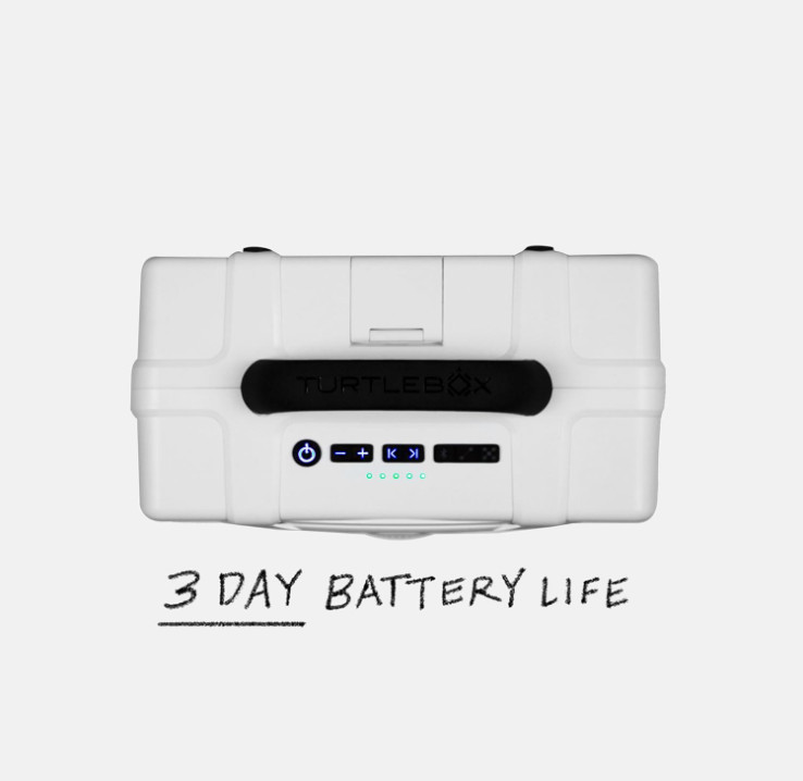 Turtlebox Grande Outdoor Bluetooth 5.4 Speaker, 126dB, Waterproof, White - New