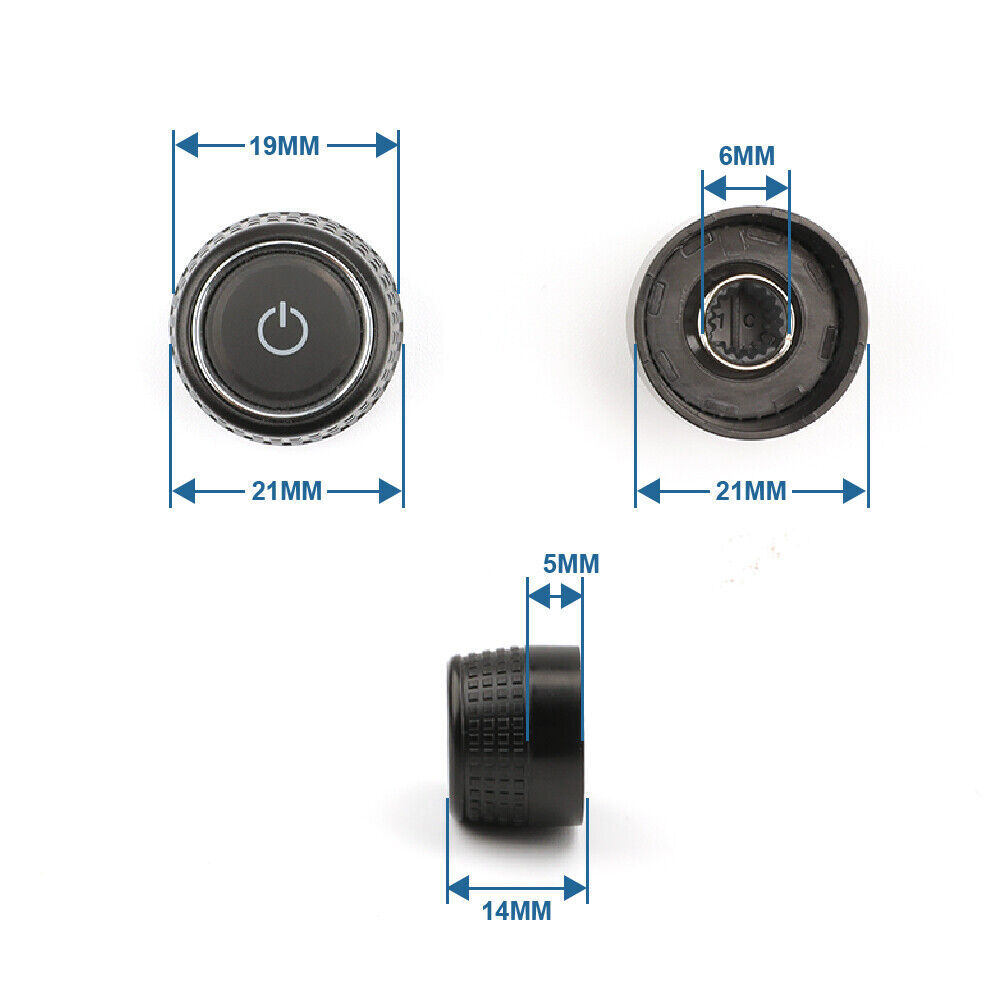 2xLeft & Right Auto Radio Knob Button Turn Knob for VW RCD360 RCD440 RCD410 280C