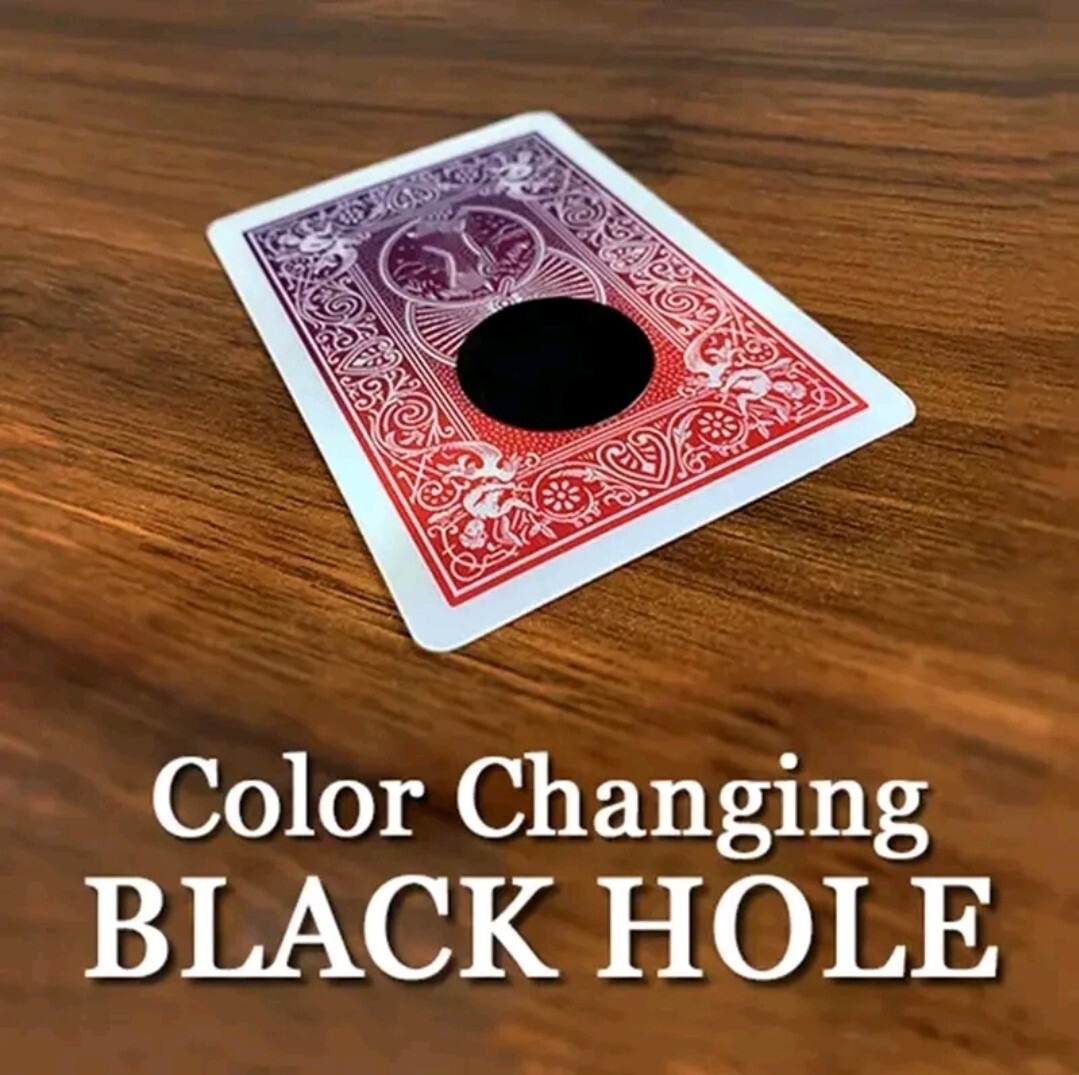 Magic Trick Color Changing Card With Vanishing Black Hole Close Up Tricks T13