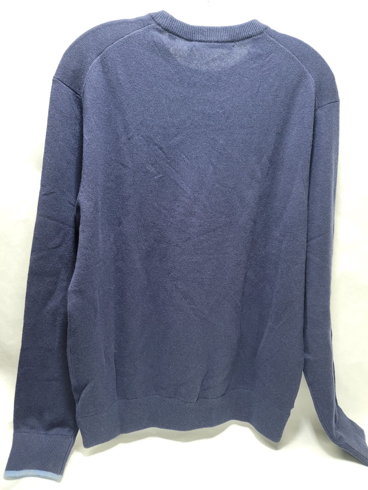 Greyson 100% Cashmere Tomahawk Sweater Raven BLUE GOLF ACTIVE CASUAL TRAVEL