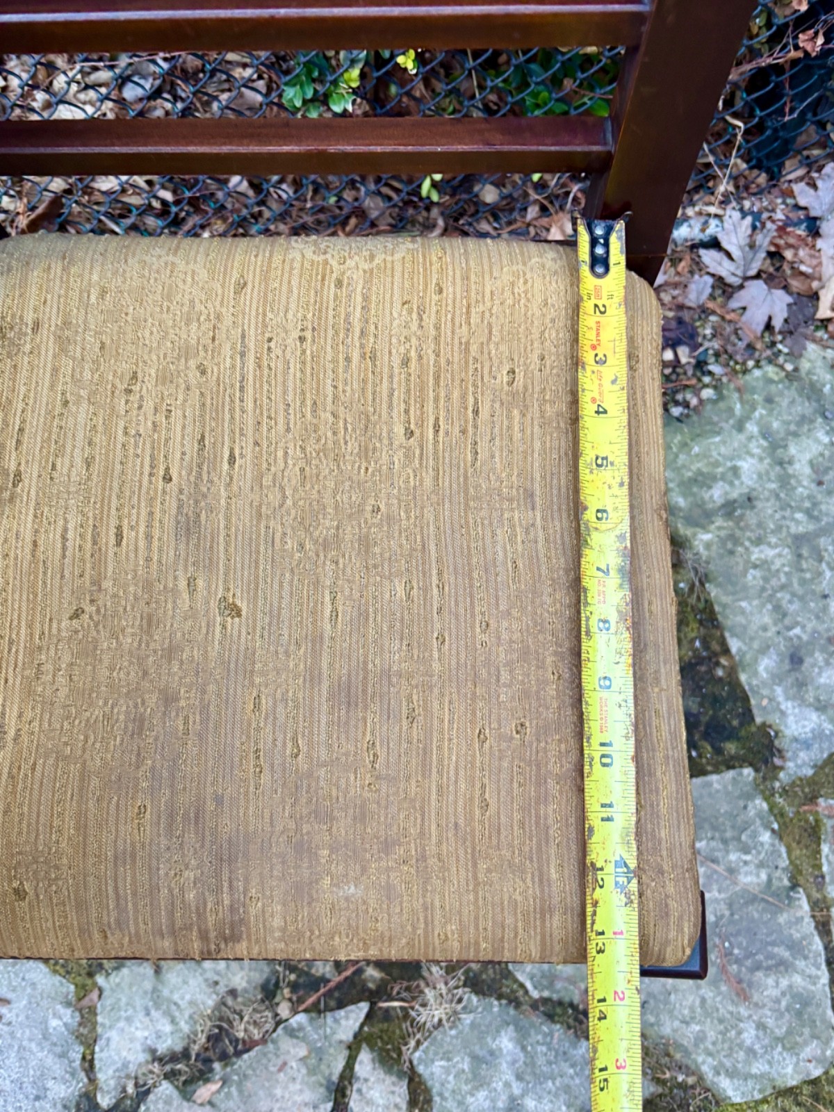 LOVELY!! ANTIQUE ART DECO ACCENT TELEPHONE TABLE GOSSIP BENCH CHAIR CURVED WOOD