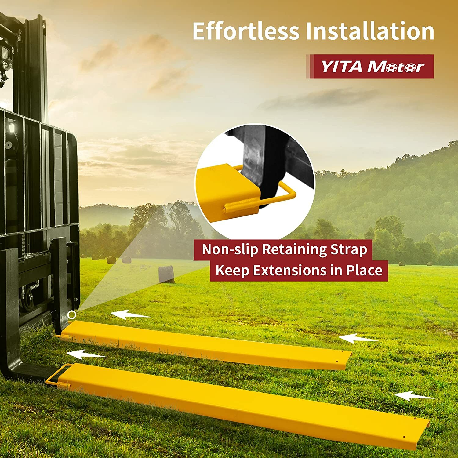 Pallet Fork Extension 60'' 72'' 84'' 96'' Pallet Extensions for Forklift Truck