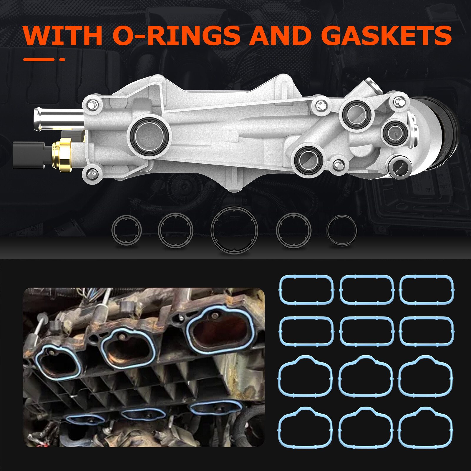 926-959 Aluminum Oil Filter Housing For 2011-2016 Dodge Jeep Chrysler Ram 3.6L