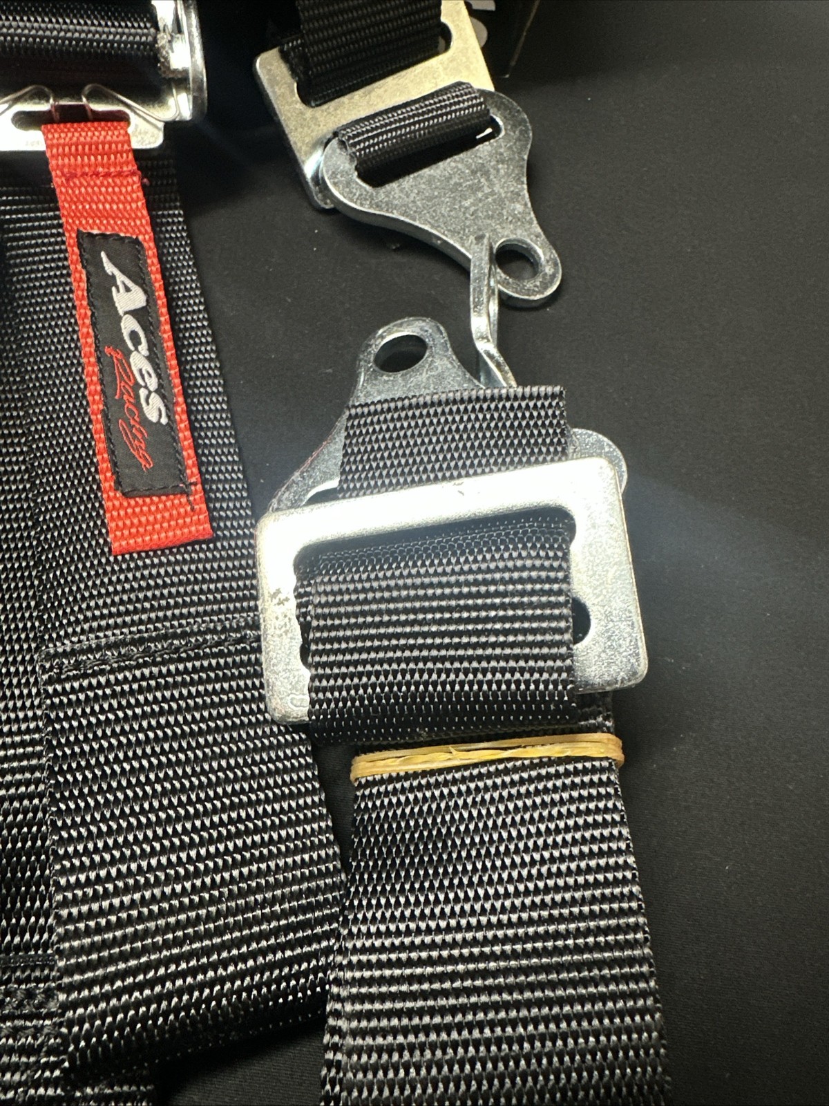 NEW Aces Racing 5 Point Harness With 2 Inch Padding E4 Certified BLACK