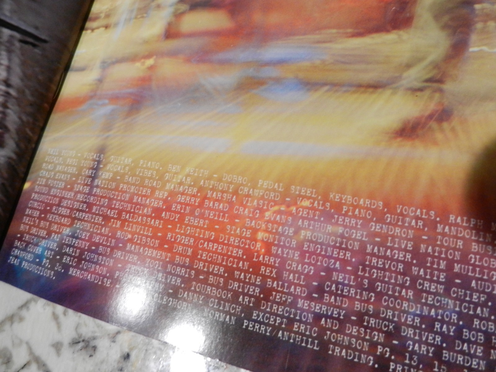 NEIL YOUNG 2007 Continental Tour Book / Chrome Dreams W/TICKET Shea's Buffalo NY