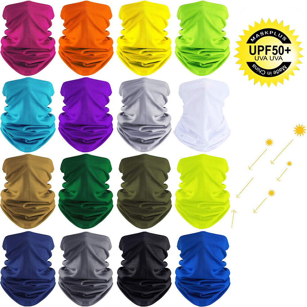 Summer UPF50 Neck Gaiter Face Mask Breathable Bandana Balaclava for Men Women US