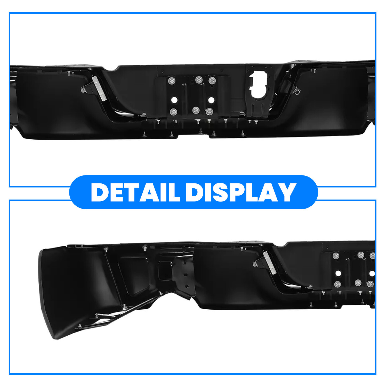 Painted To Match - Rear Step Bumper Assembly for 2009-2018 Dodge RAM 1500