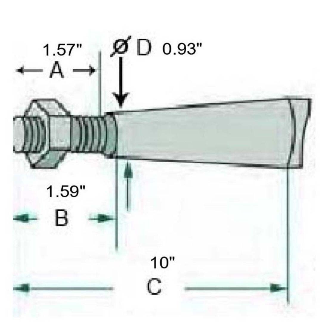 Bale Spike Spear Hay Tines 43" 0800109