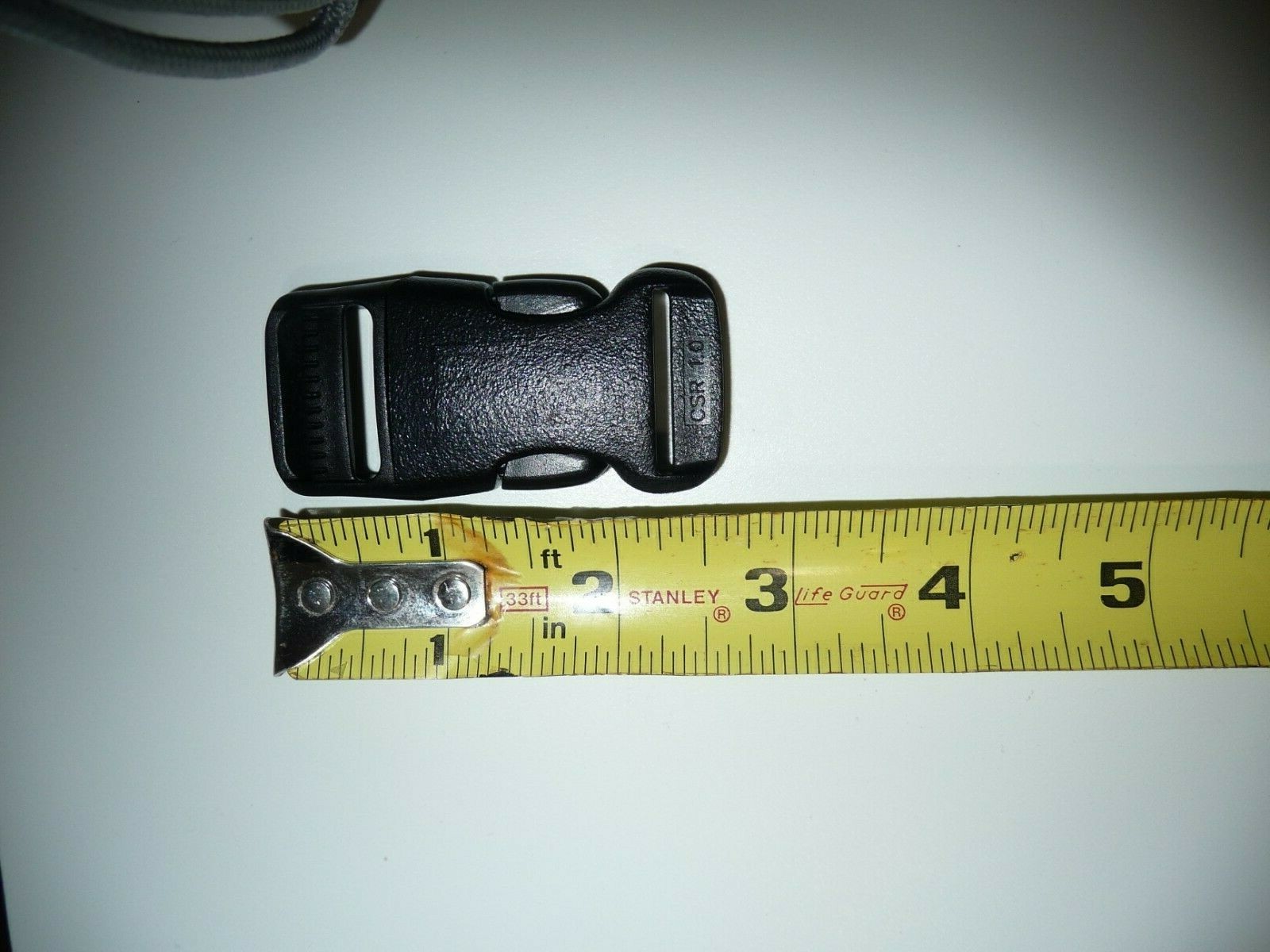 ACW 1 inch X 2.5 inch Black Side Squeeze Plastic Buckle 5 PER pack CSR.1.0