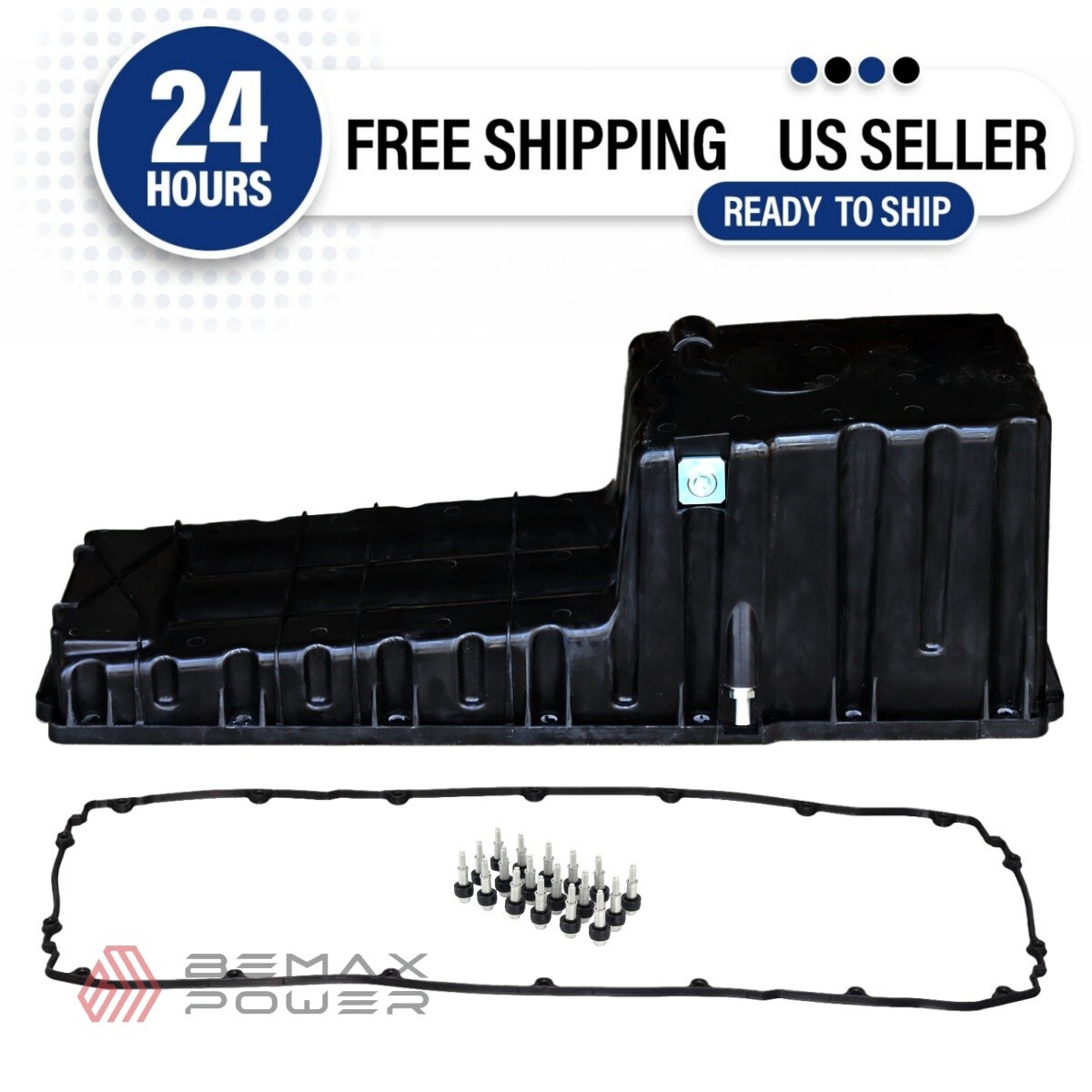 Oil Pan A4720102313 Front Sump for Detroit Diesel DD15 A4720102813 with Gasket