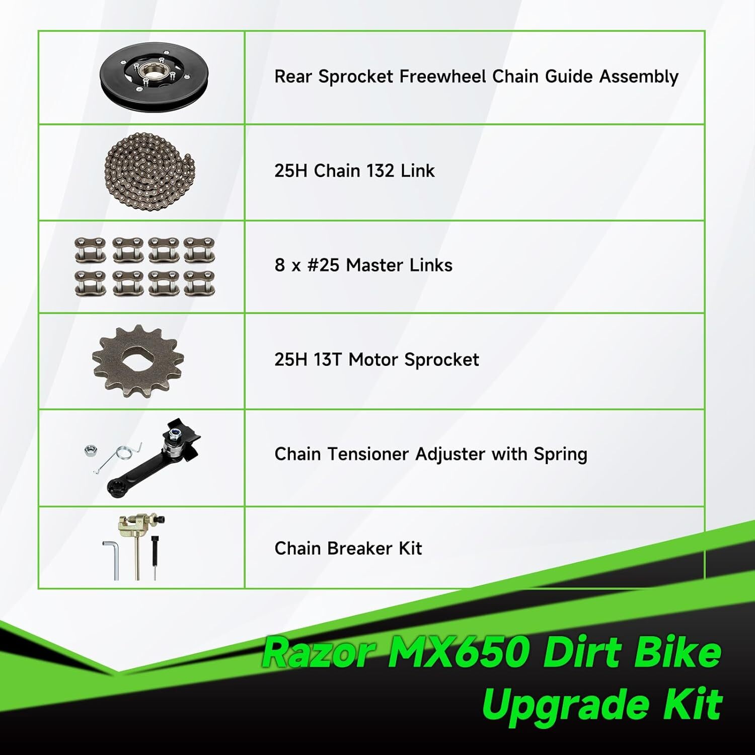 Rear Sprocket Freewheel Chain Plate Guide For Razor MX650 SX500 RSF650 Dirt Bike