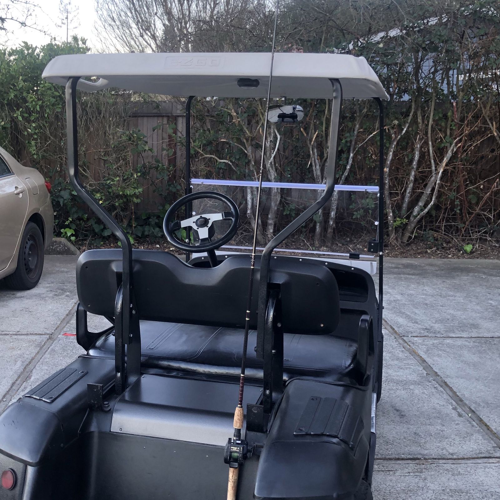 Folding Acrylic Golf Cart Clear Windshield For EZGO TXT Medalist 1994-2014 2013