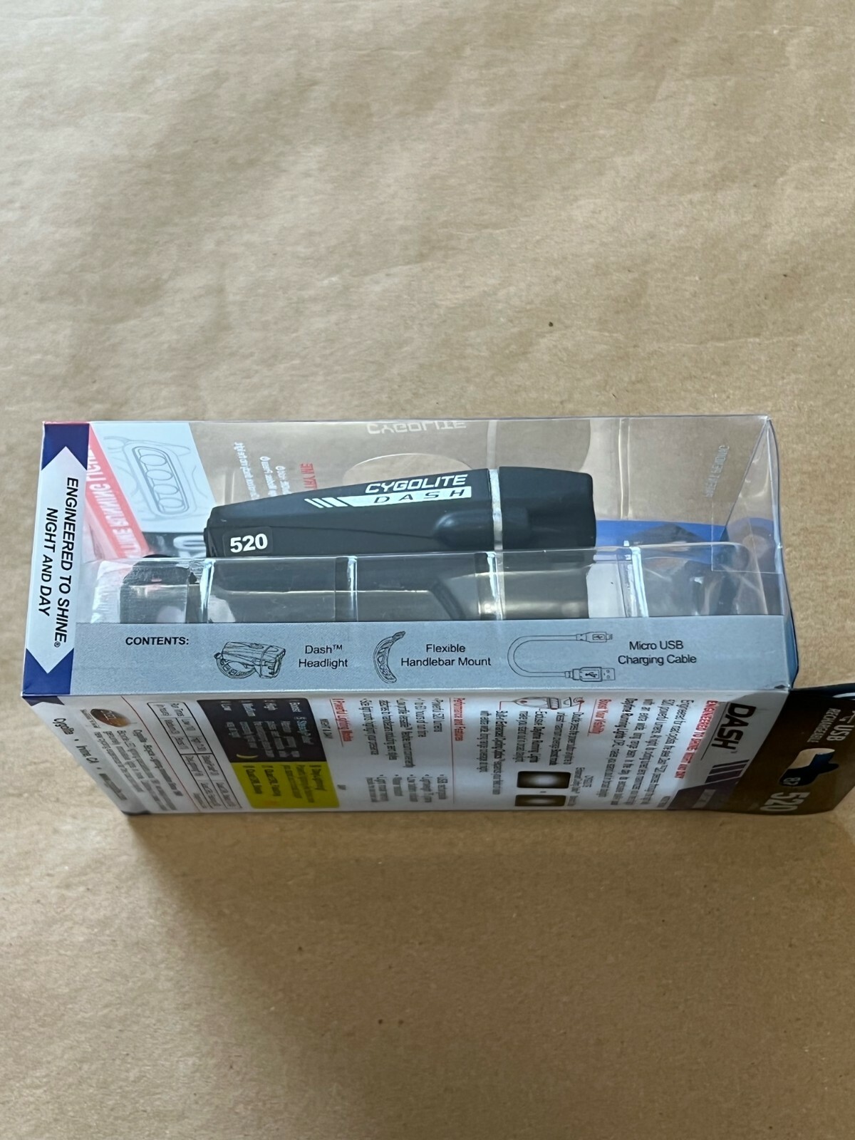 NEW CYGOLITE DASH 520 HEADLIGHT USB COLOR: BLACK DSH-520-USB FAST FREE SHIPPING