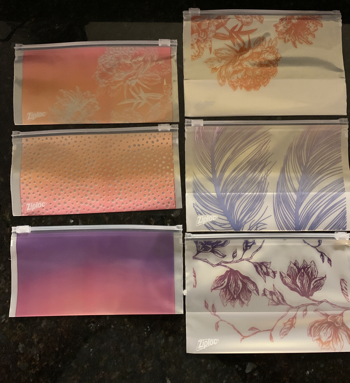 Ziploc Reusable Accessory Bags - Contain the Clutter Charm Collection