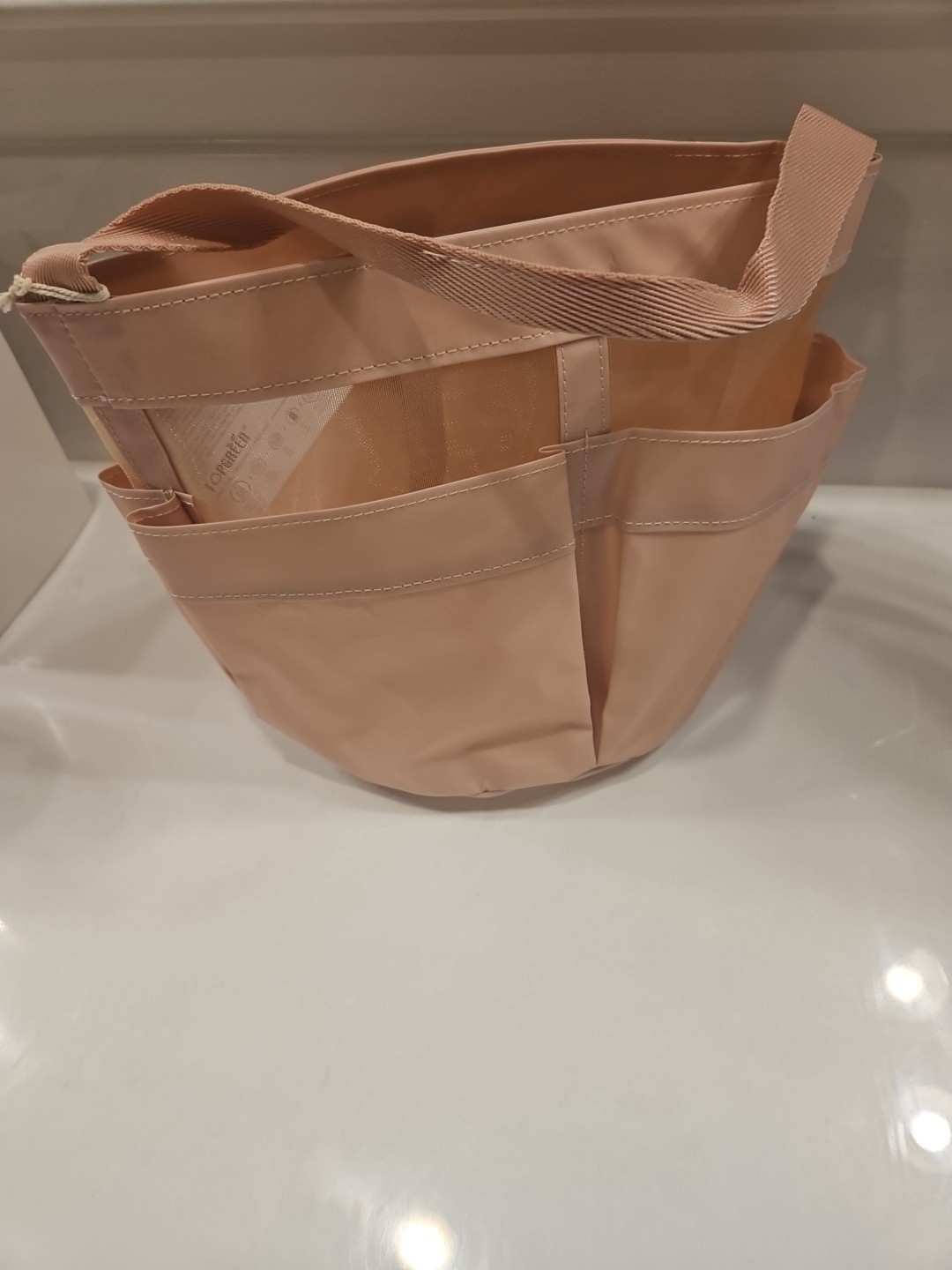 Pottery Barn PB College Dorm Teen Camp Shower Caddy Mesh Blush Pink New With Tag