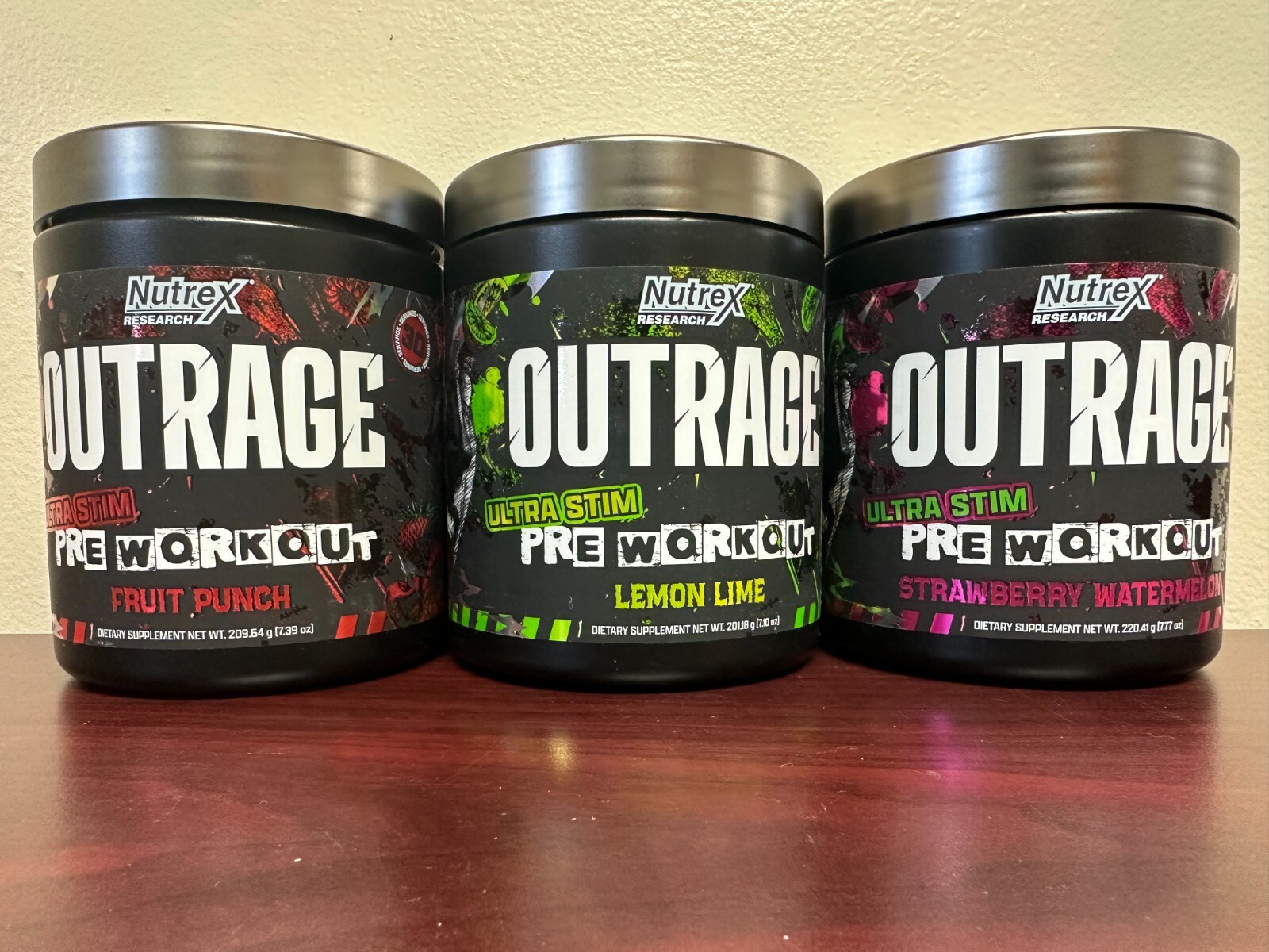 NUTREX OUTRAGE Extreme Pre-Workout Ultra Stim  30 Servings