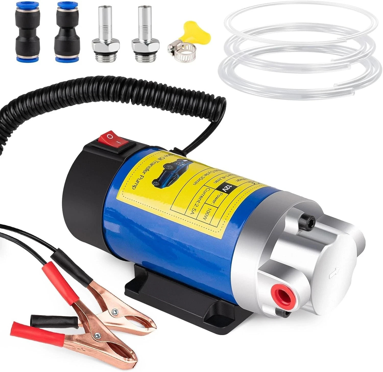 12V Electric Oil Extractor Pump for Engine Oil & Fluid Transfer 100W