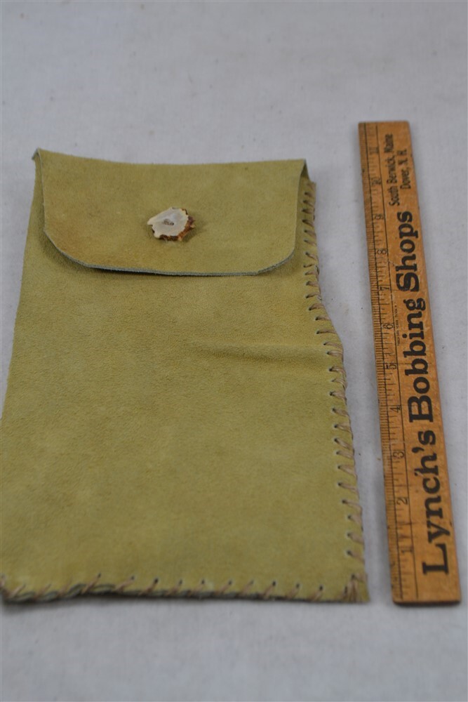 leather pouch possibles bag bullet 5.5 x 10 hand made 18th 19th c replica