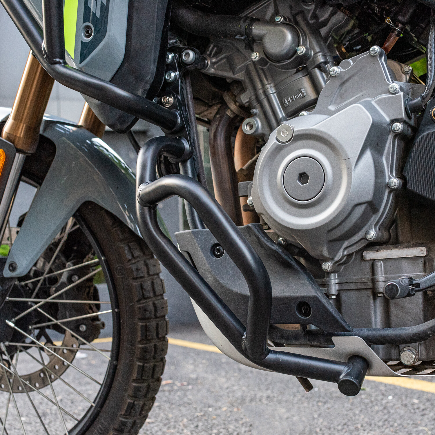 WOLFLINE Crash Bar For CF-Moto 450MT 2024 2025 Engine Guard Frame Protector Cage