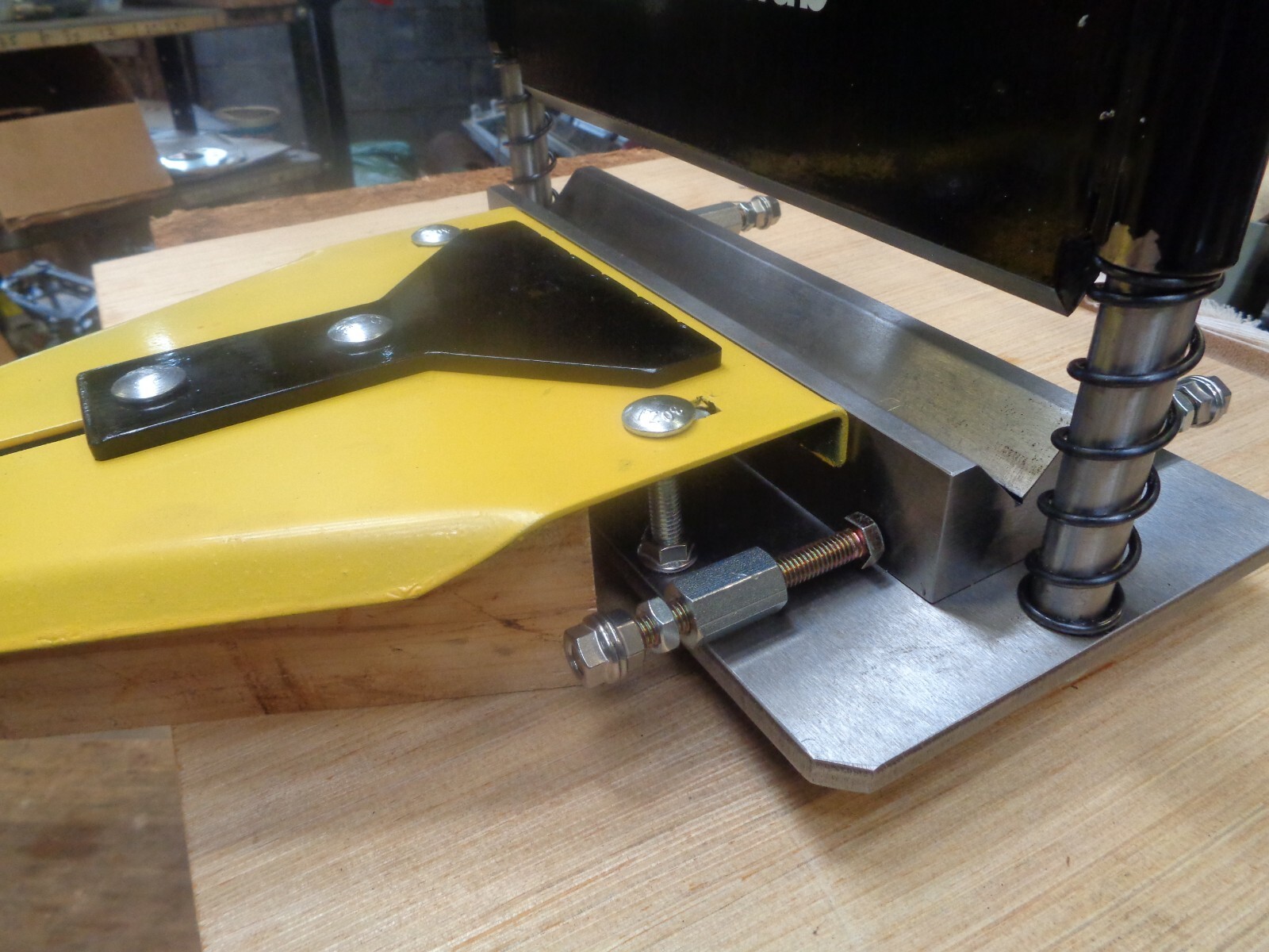 Die Table with Stop for your 20 Ton Shop Press 12" Press Brake Attachment