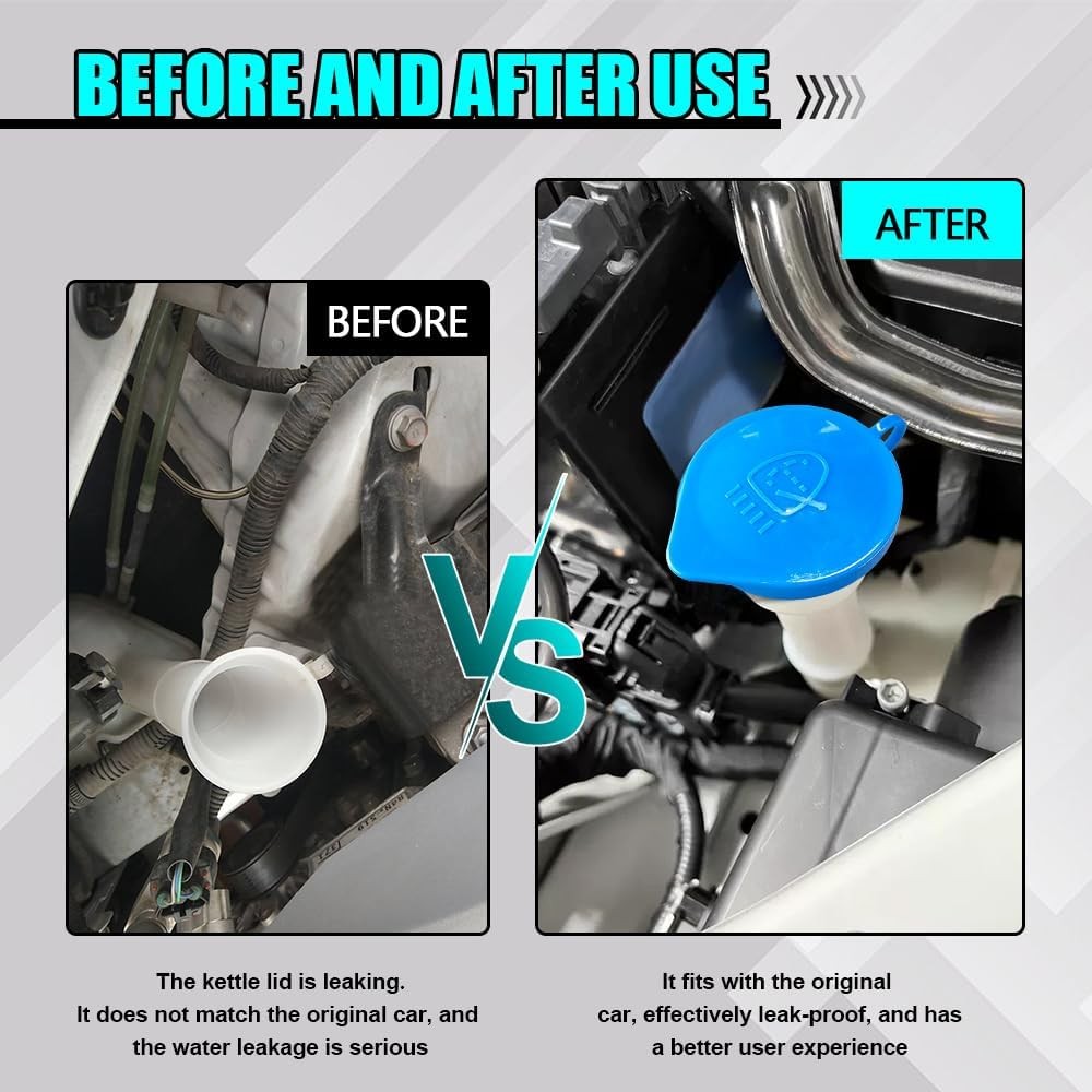 Windshield Washer Fluid Reservoir Cap, Washer Tank Cap, Windshield Washer Blue