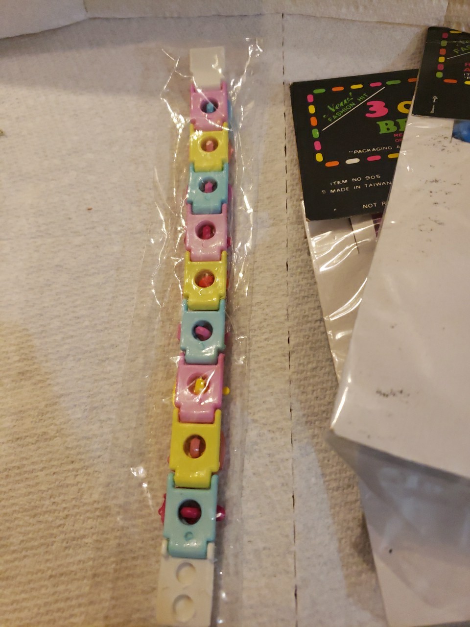 VTG 1980s Clip On Bell Charms /Chains &1 Snap On Bracelet